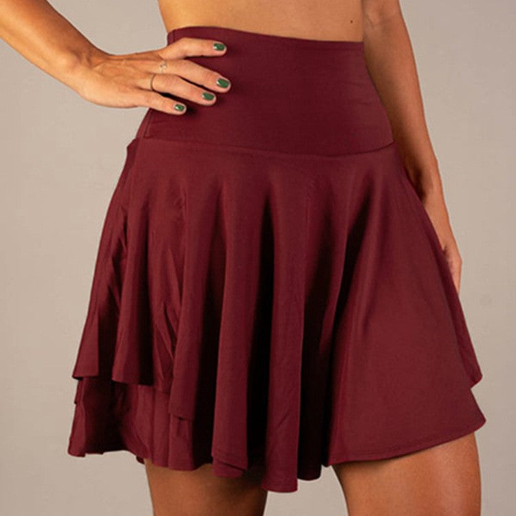 Tutu High Waist Belly Contracting Running Short Skirt Anti-exposure Yoga Skirt
