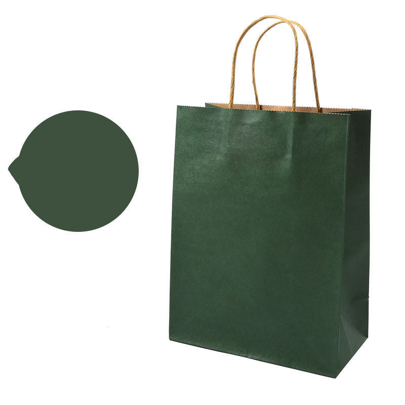 Bagt kraftpapirspose, håndholdt