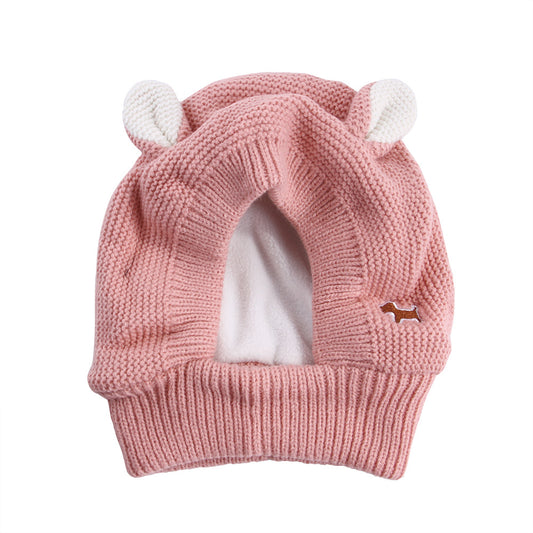 Knitted Large Dog Golden Retriever Warm And Windproof Hat