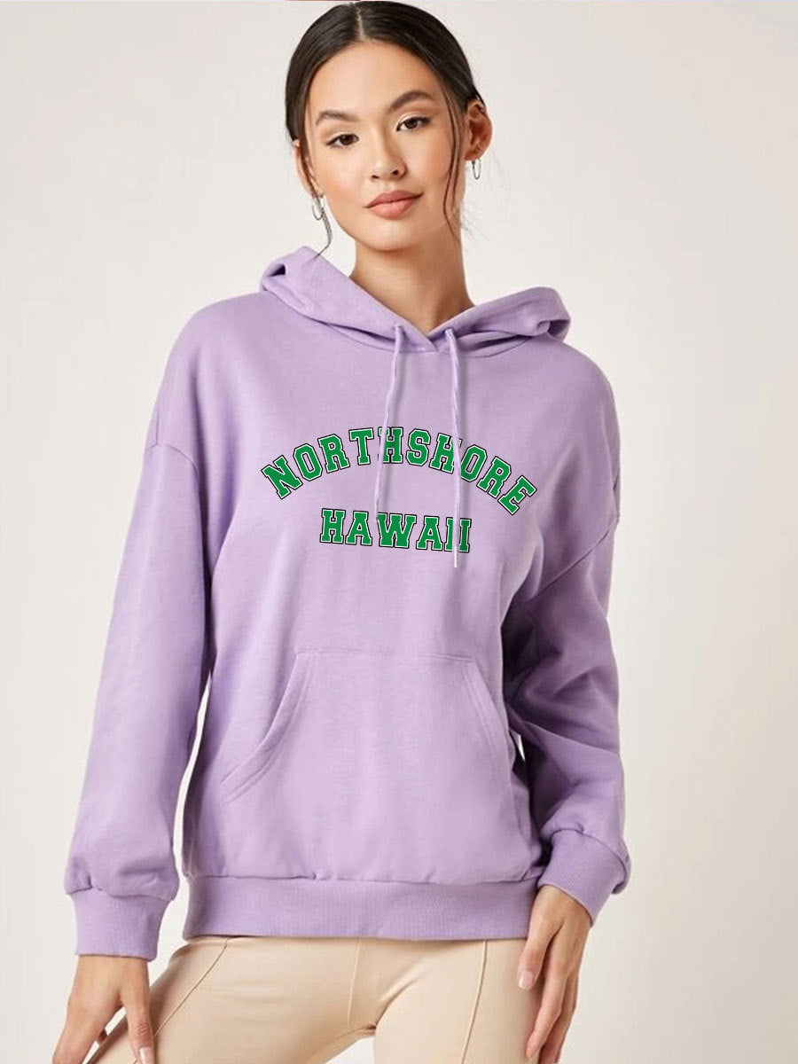 Trendy Women's Sweater Alphabet Personalized Print
