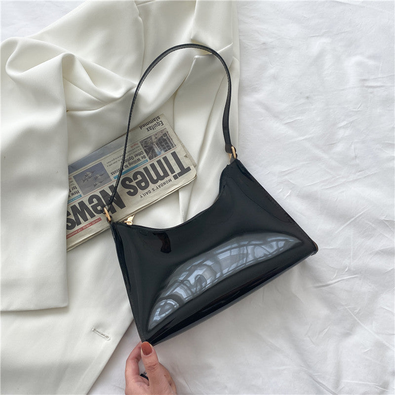 Mode Dame Taske Koreansk Version Lille Jelly Bag Ensfarvet Transparent Dame Skuldertaske