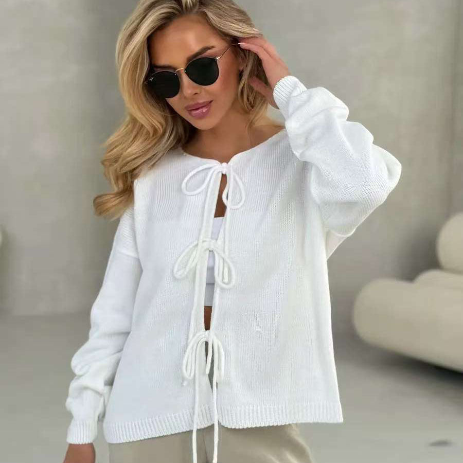 Loose Round-neck Long-sleeved Women's Sweater