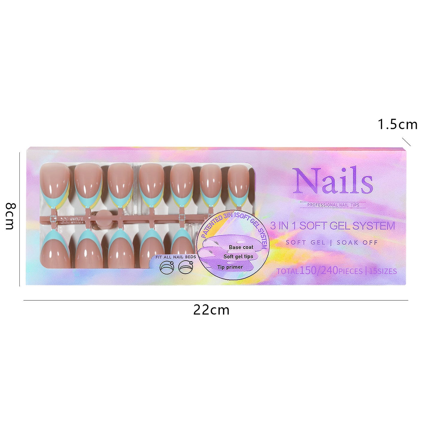 Manicure Wear Nail French Seamless Wear Nail Detachable