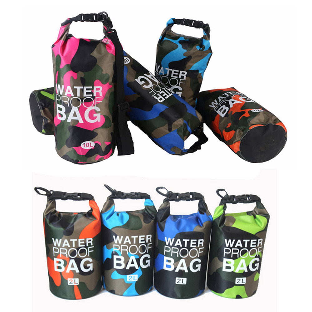 Camouflage Polyester Fortykket PVC Enkelt Skuldertaske Bærbar Udendørs Letvægts Vandtæt Taske