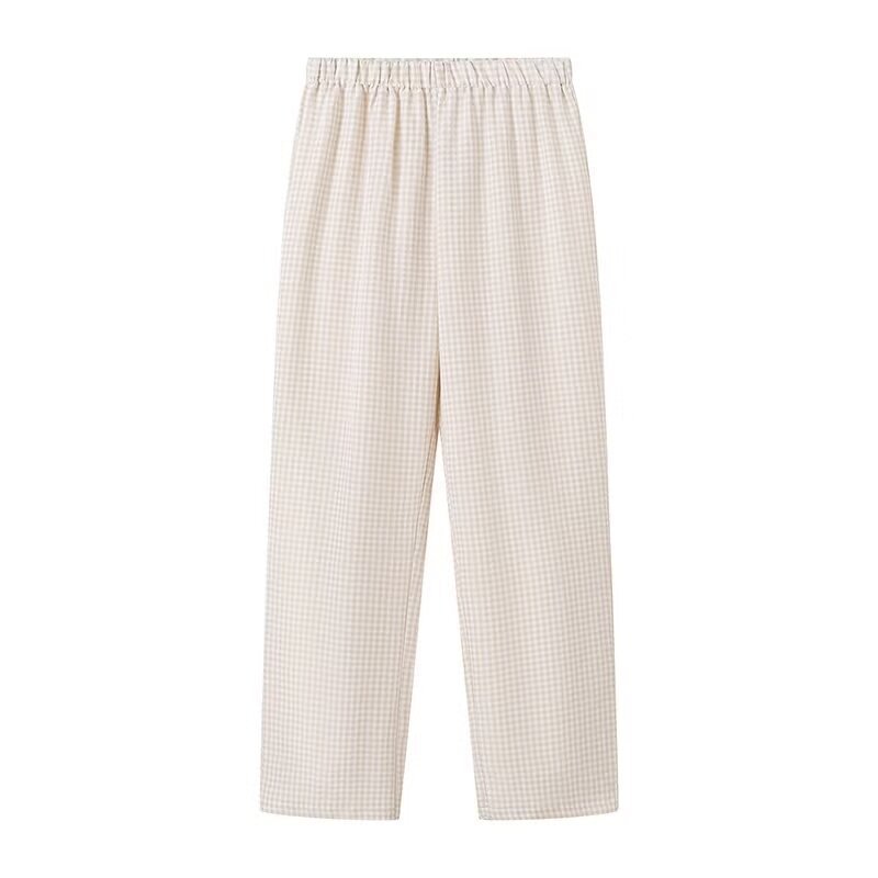 Women's Fashion Plaid Casual Pants