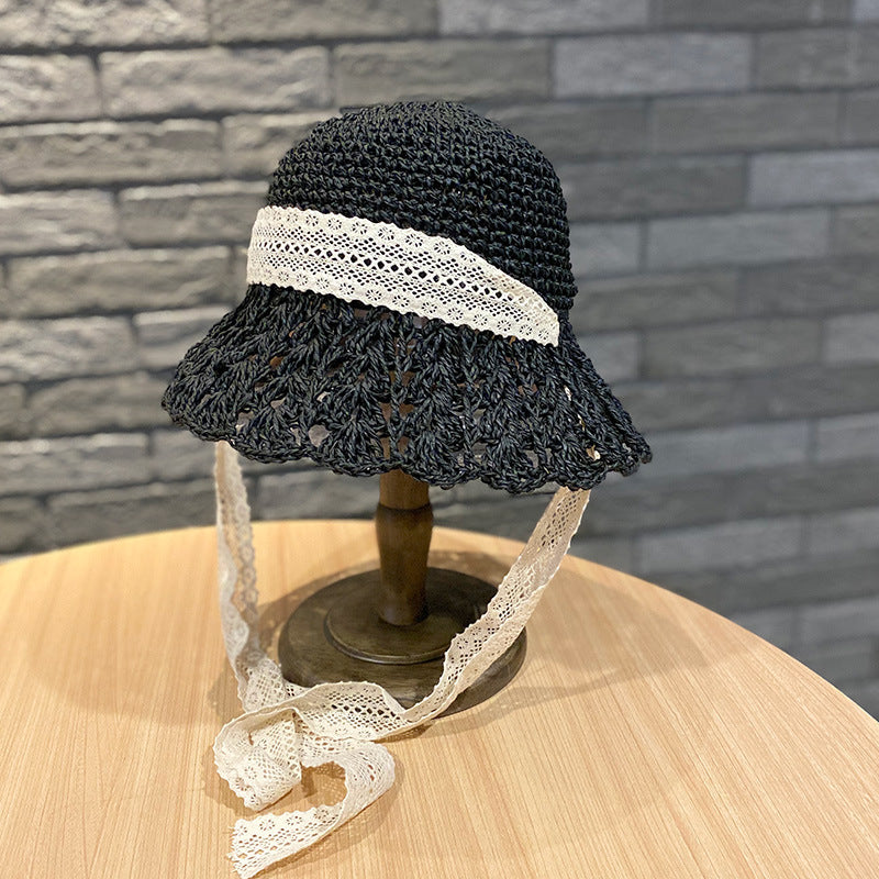 Women's Ruffled Foldable Hollow Sun Hat
