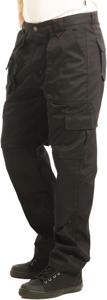 Lee Cooper herr Triple-genähtes Multi-werkzeug-taschen-klassiker Fracht Kneepad Taschen Arbeitssicherheit Byxor (1-pack)