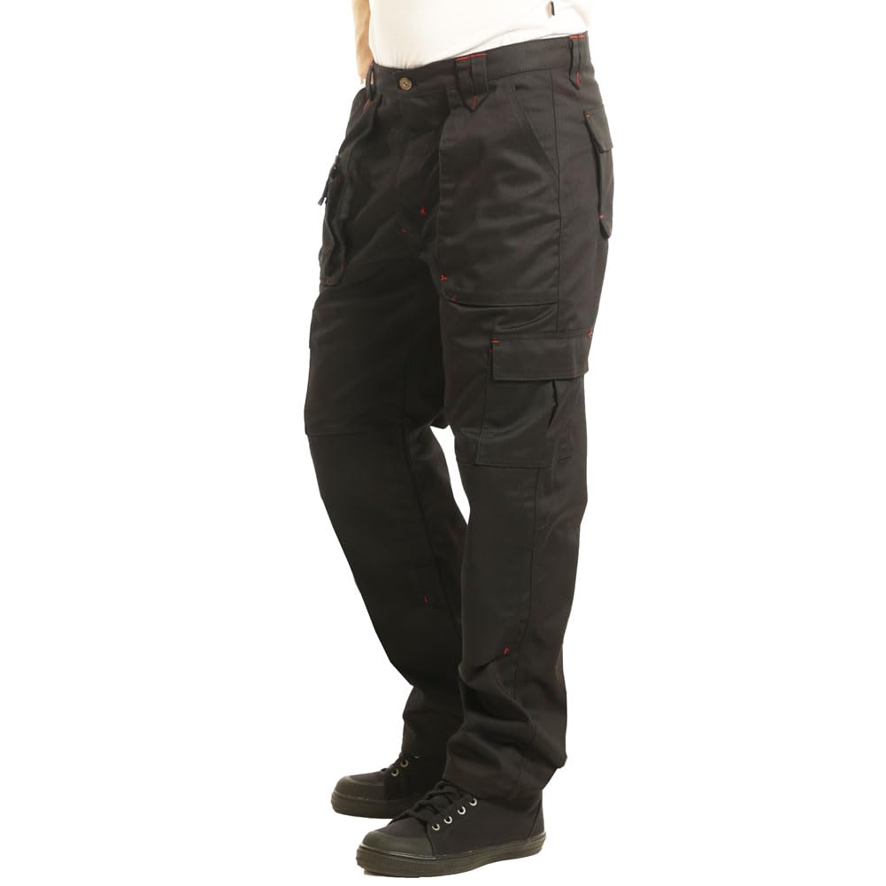 Lee Cooper herr Triple-genähtes Multi-werkzeug-taschen-klassiker Fracht Kneepad Taschen Arbeitssicherheit Byxor (1-pack)