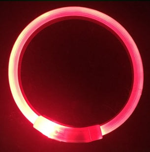 USB charging light collar night light dog collar LED Teddy Golden Retriever dog collar full dog breed