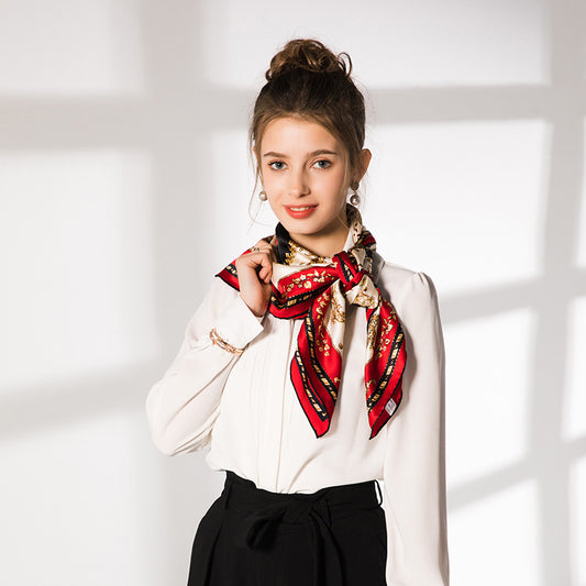 Noble Carriage Silk Square Scarf