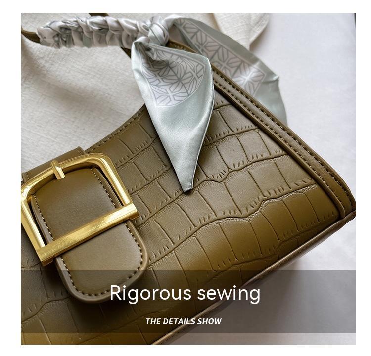 High Sense Special-interest Design Spring Alsidig Mode En Skulder Underarm Baguette Taske