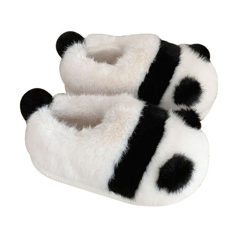 Women's Full Heel Cotton Slippers In Winter
