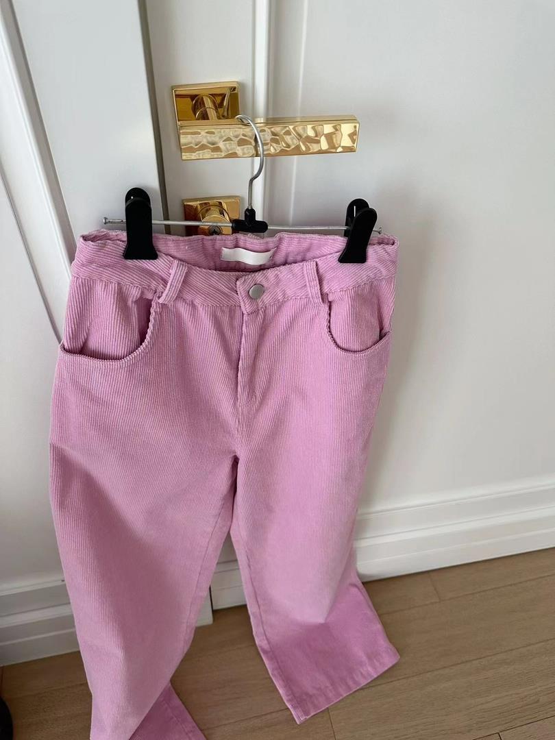 Slimming And Straight Corduroy Casual Pants Trousers For Women