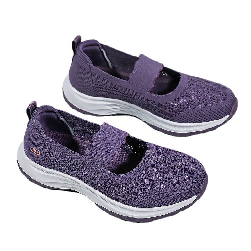 Slip-on Leisure Sports Flying Woven Shoes