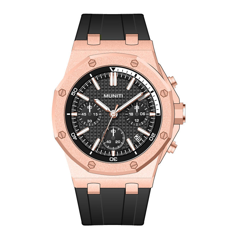 Watch Male Quartz Watch Waterproof Night Light