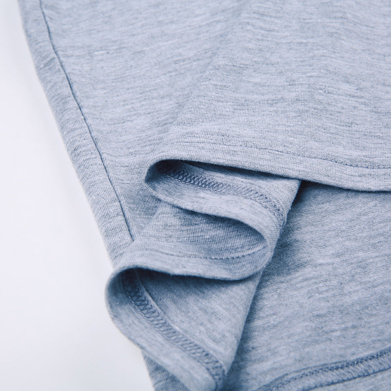 Square Neck Tight Wrapped Hip Slim Skirt