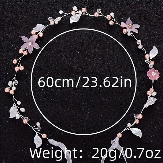 Crystal Leaf Hair Vine Band Headband Rhinestone Flower Headb