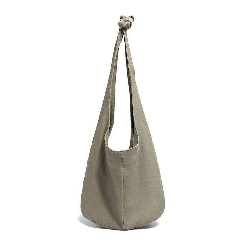 Ladies One Shoulder Handbag Cotton Linen Canvas Jacquard Bag