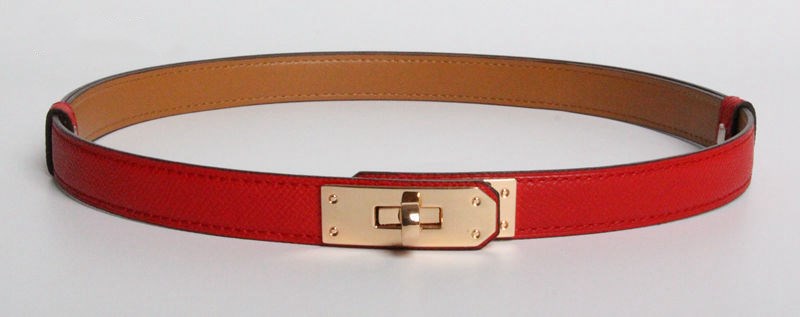H home new kelly leather thin belt