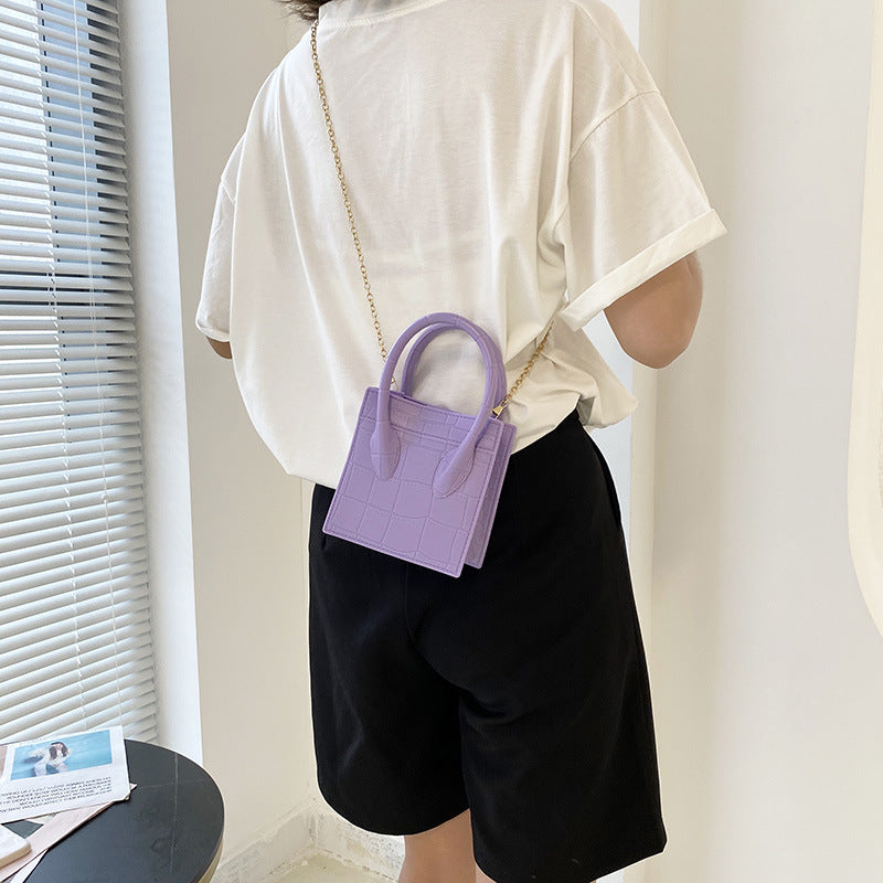 Ny trendy fashion skuldertaske med kæde til kvinder
