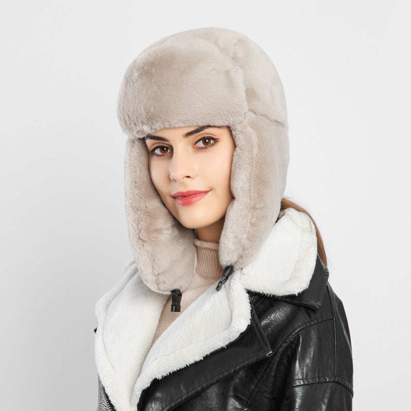 Outdoor Ear Protection Ski Warm Plush Hat