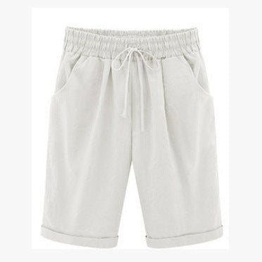 Summer casual pants, women's five-pants, thin section, wearing a pair of pants, large size