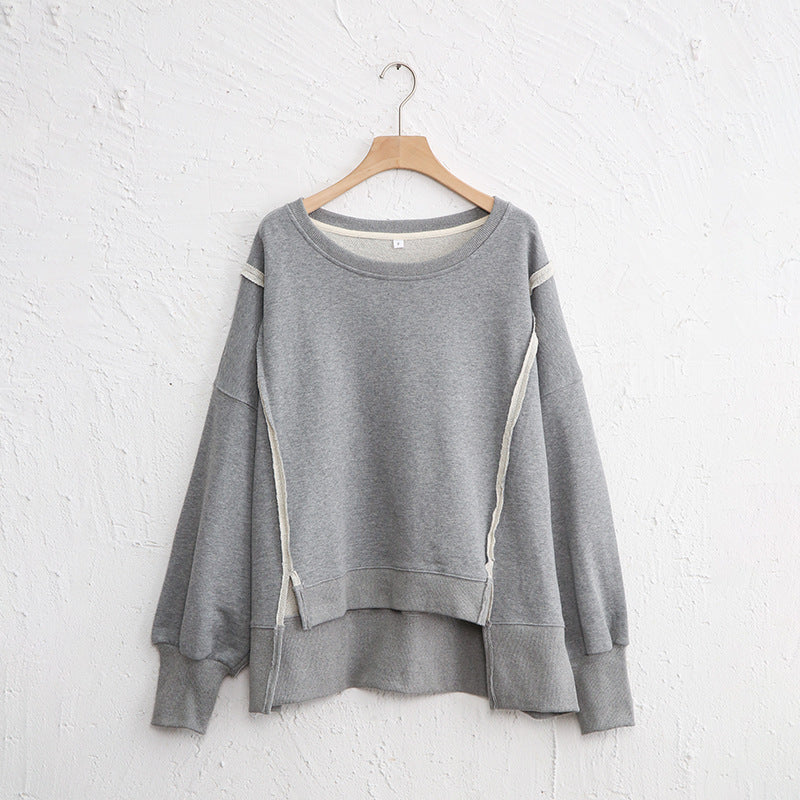 Female Loose And Irregular Niche Sweater Top