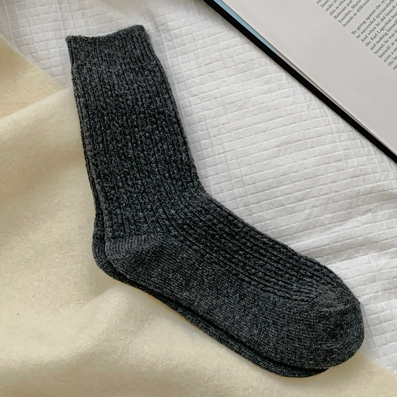 Womens Thickened Thermal Fleece-lined Wool Socks