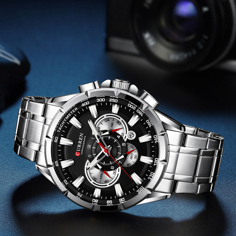 Multifunctional waterproof quartz watch