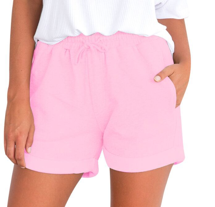 Sweater shorts straight leg casual pants