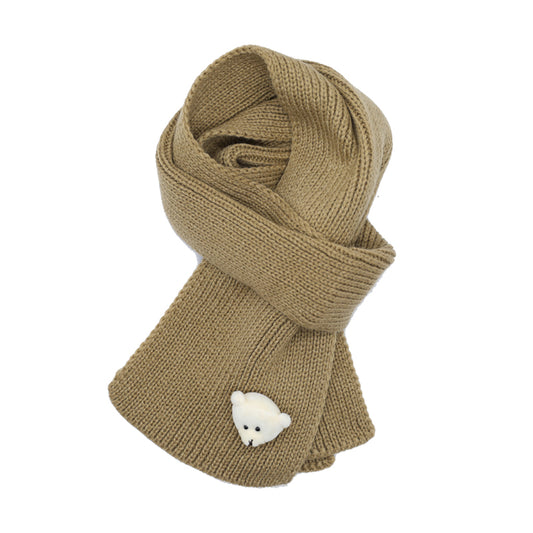 Knitted Wool Scarf Student Cute Spring And Autumn Warm Children