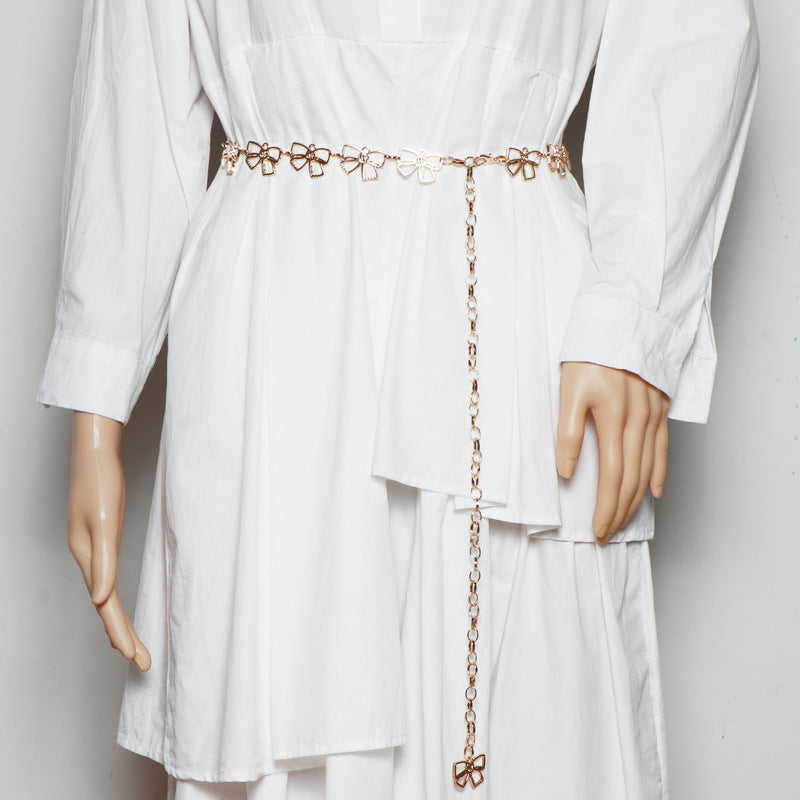 Ins Wind Butterfly Waist Chain Decoration Dress Fashion