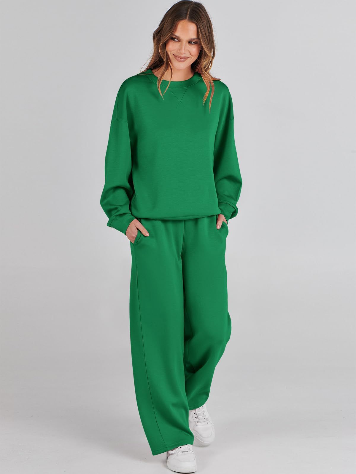 Fashion Casual Long Sleeve Sweater Suit