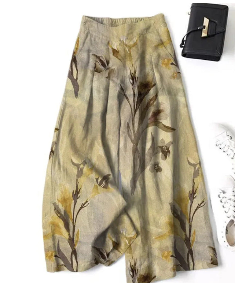 Wide Leg Culottes Loose Summer Women's Quick-drying Breathable Harem Casual Pants