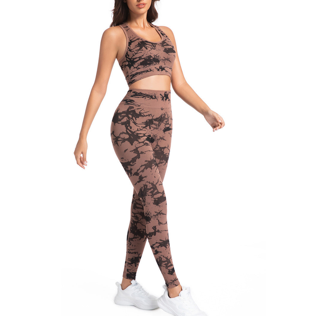 Fitness Sports Bra High-waist Butt-lifting Tight Leggings