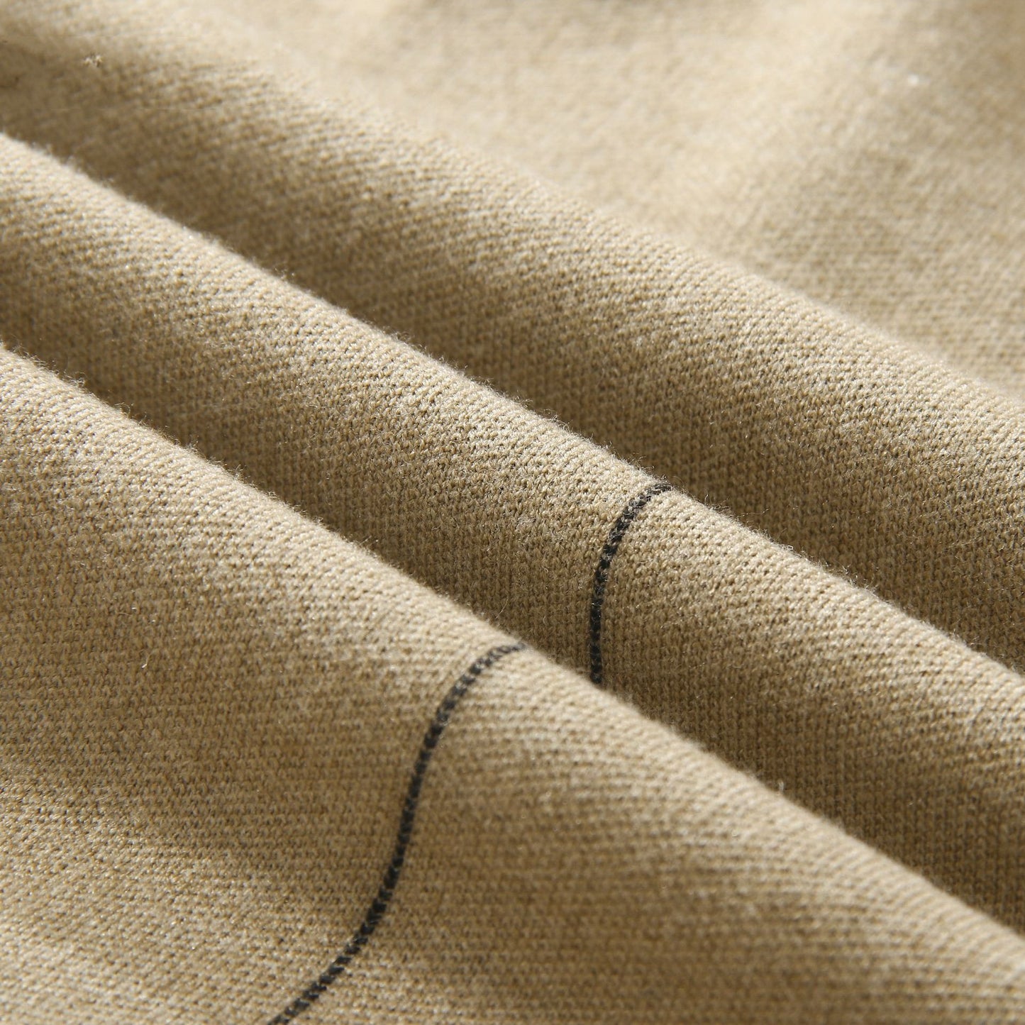 Uregelmæssige linjer, rundhalset langærmet sweater til mænd