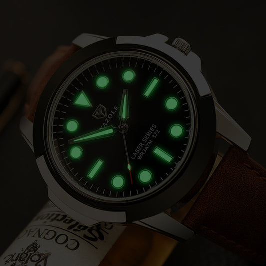YAZOLE brand quartz watches, non mechanical men's sports watches, luminous green ghost series watches wholesale