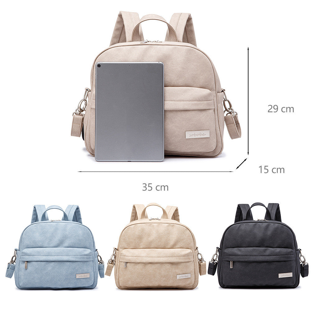 Solid Color Baby Stroller Backpack Mummy Bag