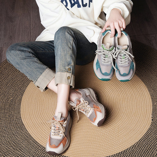 Womens Retro Casual Soft-soled Sneakers