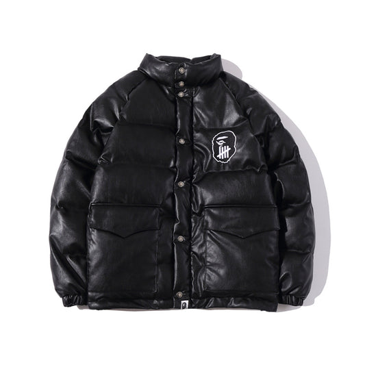 Youth Winter New Men's And Women's Leather Cotton Padded Clothes