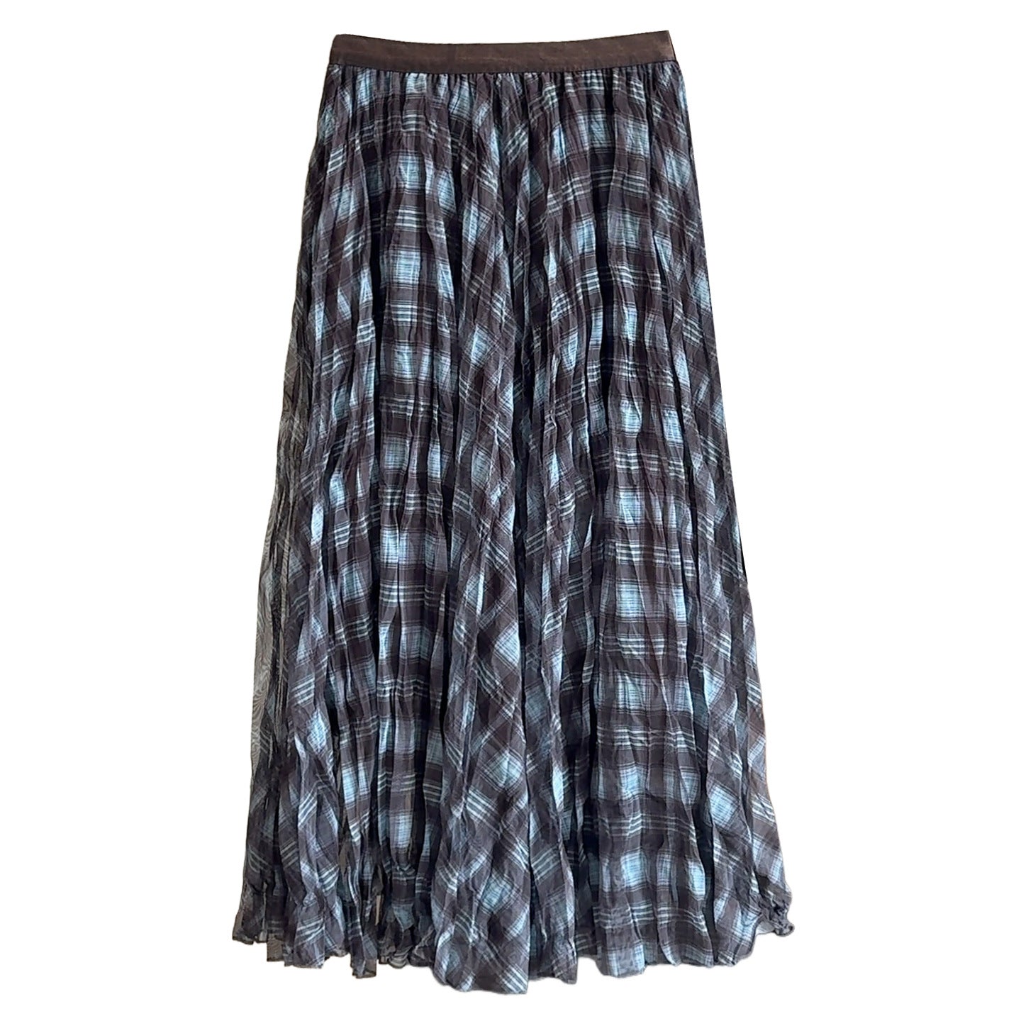 High-waisted Draping Pleated Loose-fit Skirt For Women