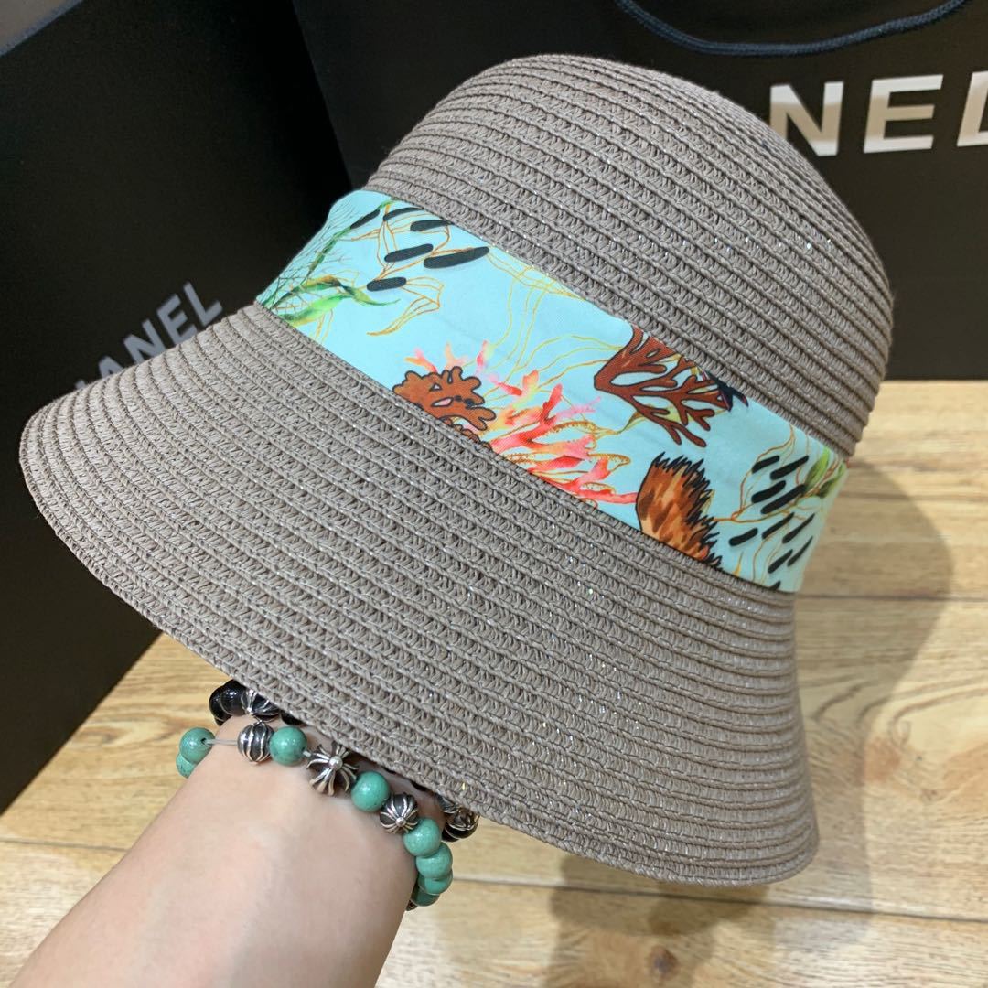 New Mermaid Ribbon Sunscreen Sunshade Bucket Hat