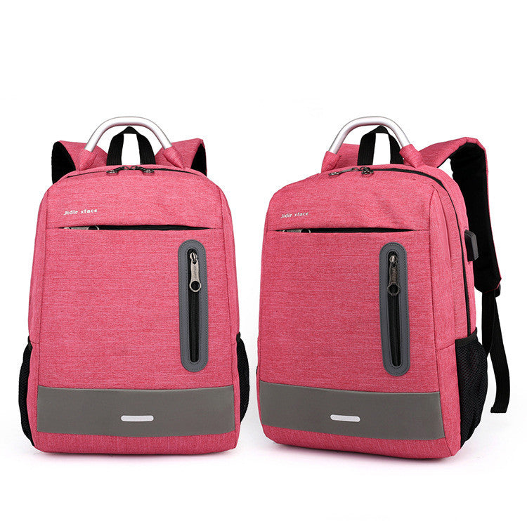 Oxford stof USB-opladende skulder-PC-taske