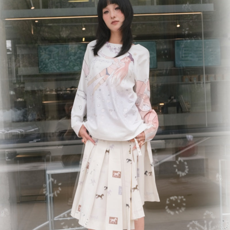 Snow Girl's Edelweiss Loose Long Sleeve