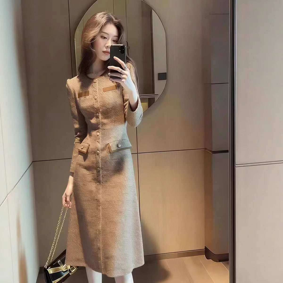 Elegant French-style Sophisticated Lady Dress