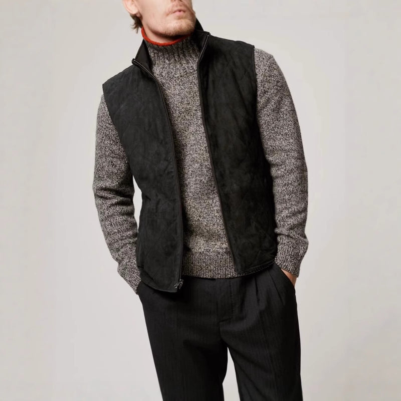 Men's Reversible Suede Double-sided Vest Jacket