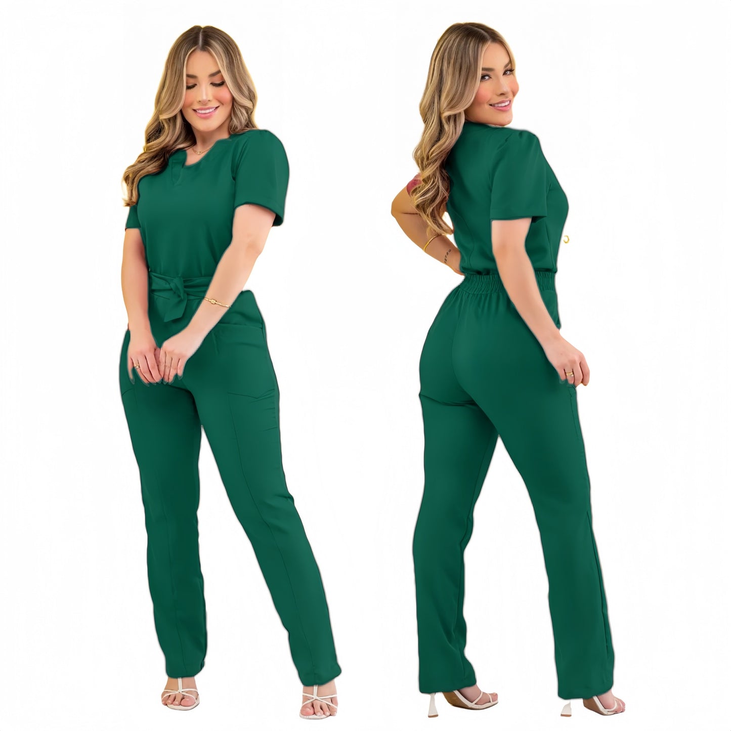 Womens Surgical Isolation Beauty Salon Work Pants