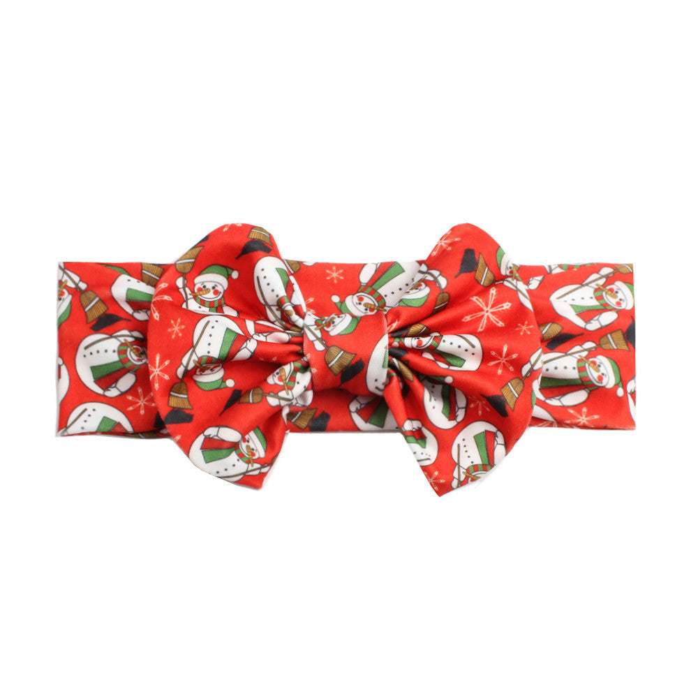 Bow print headband