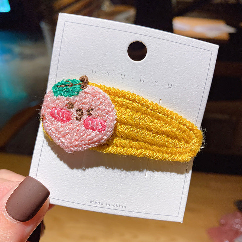Korean children's knitting hairpin