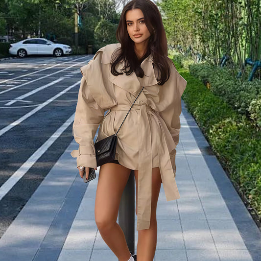Stylish Chic High-waisted Shorts And Top Setperfect For Commuting Or Casual Outings